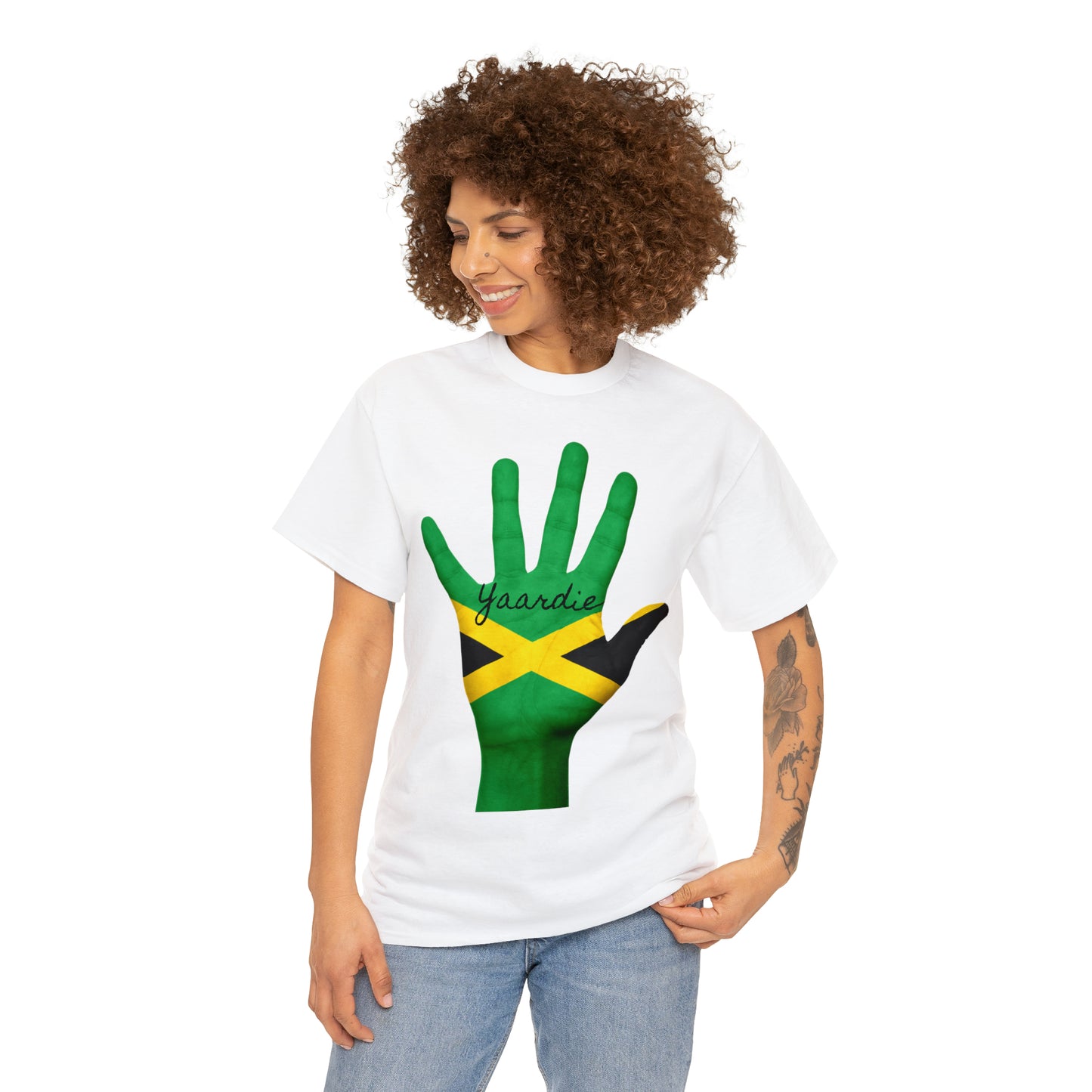 Jamaican Flag Unisex Heavy Cotton Tee