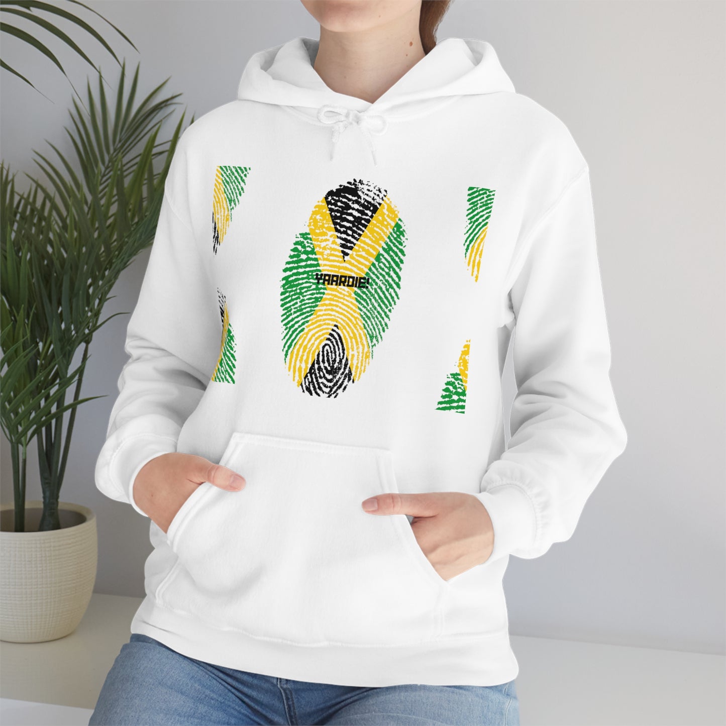 Jamaican color design Unisex Heavy Blend Hooded Sweatshirt