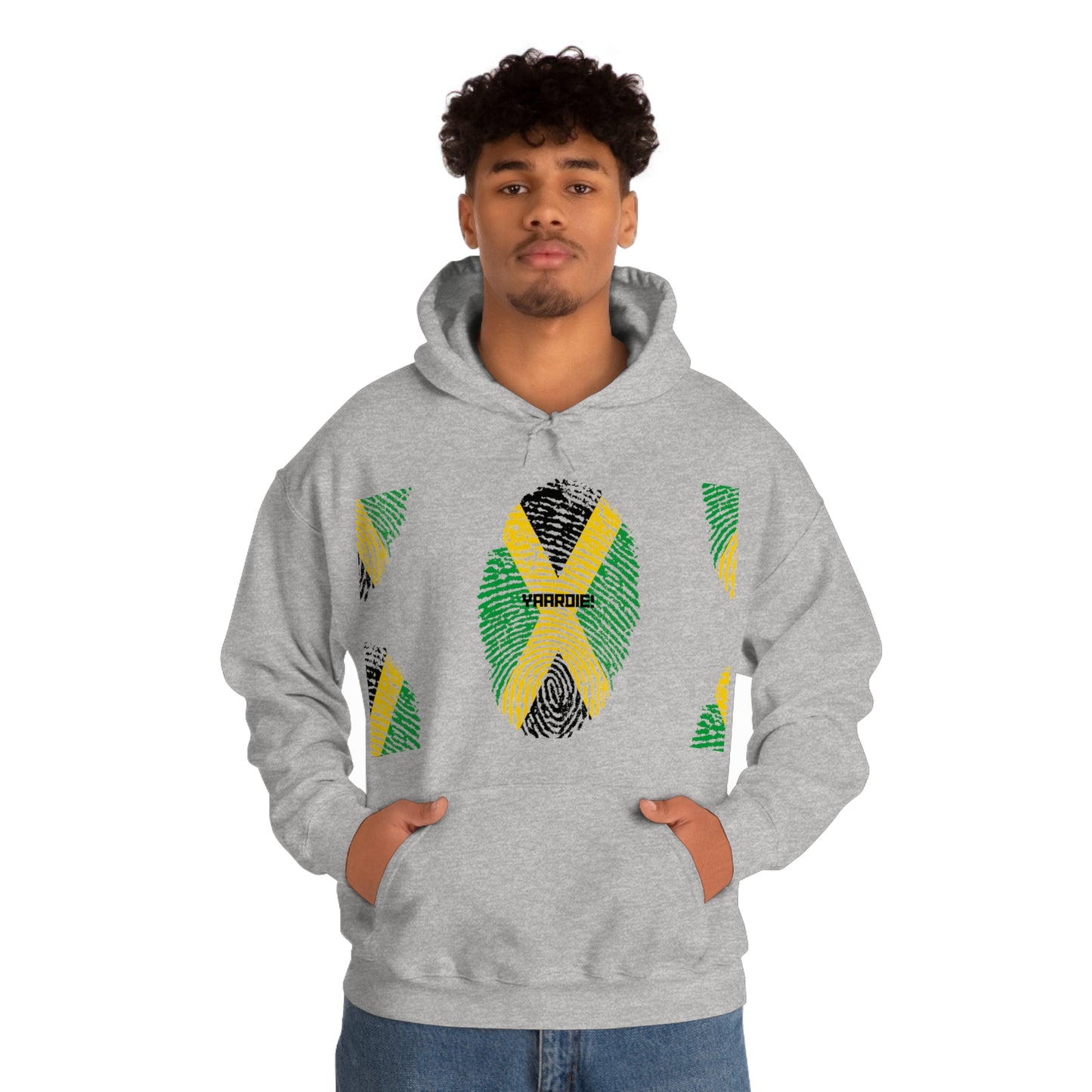 Jamaican color design Unisex Heavy Blend Hooded Sweatshirt