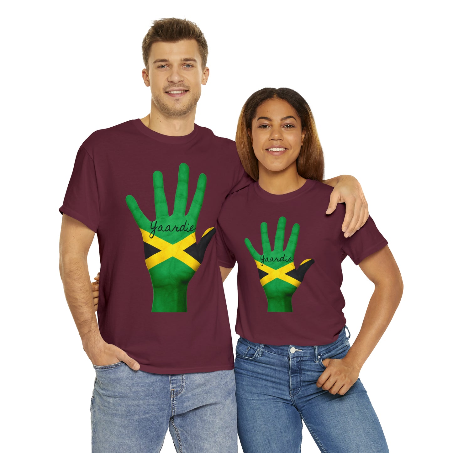 Jamaican Flag Unisex Heavy Cotton Tee