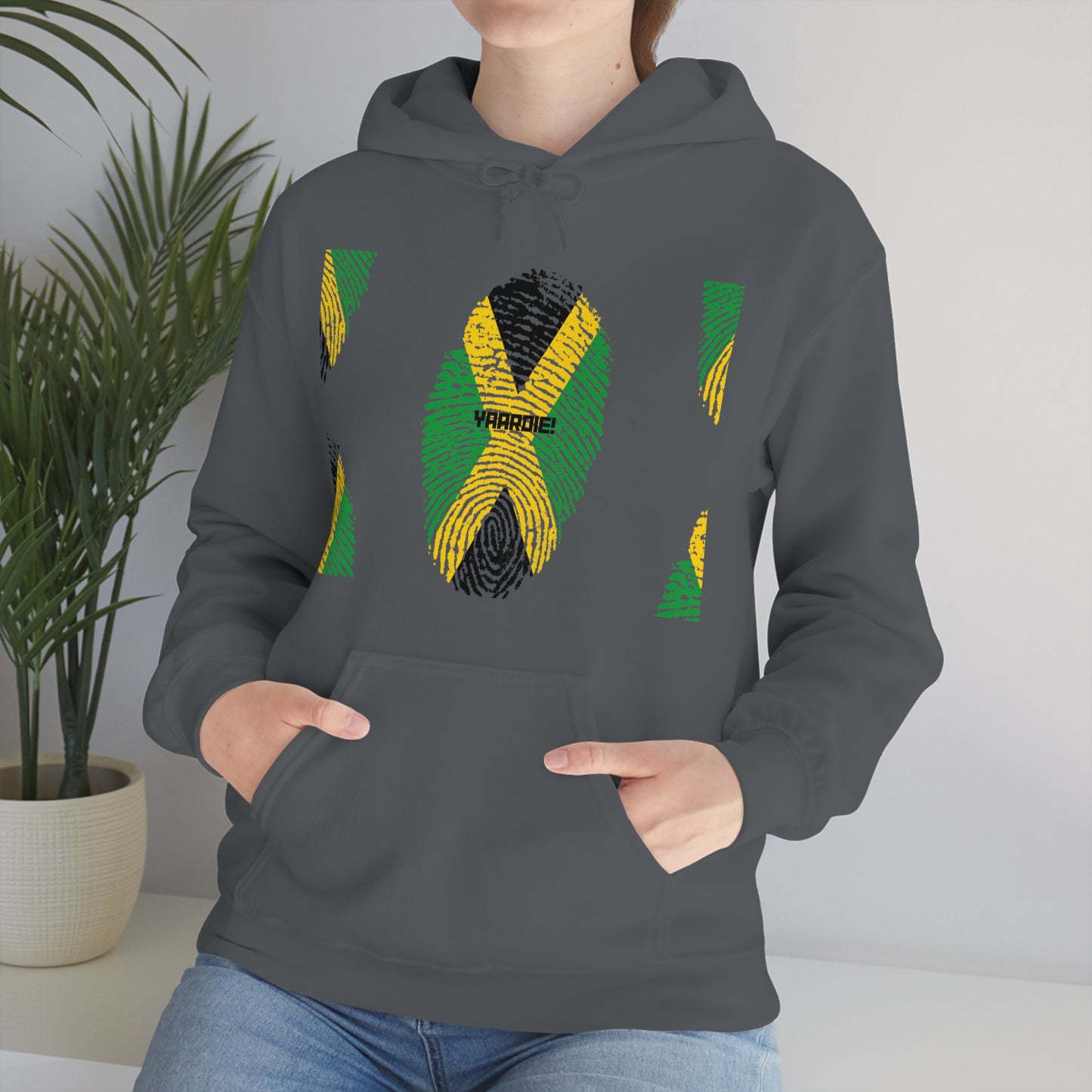 Jamaican color design Unisex Heavy Blend Hooded Sweatshirt