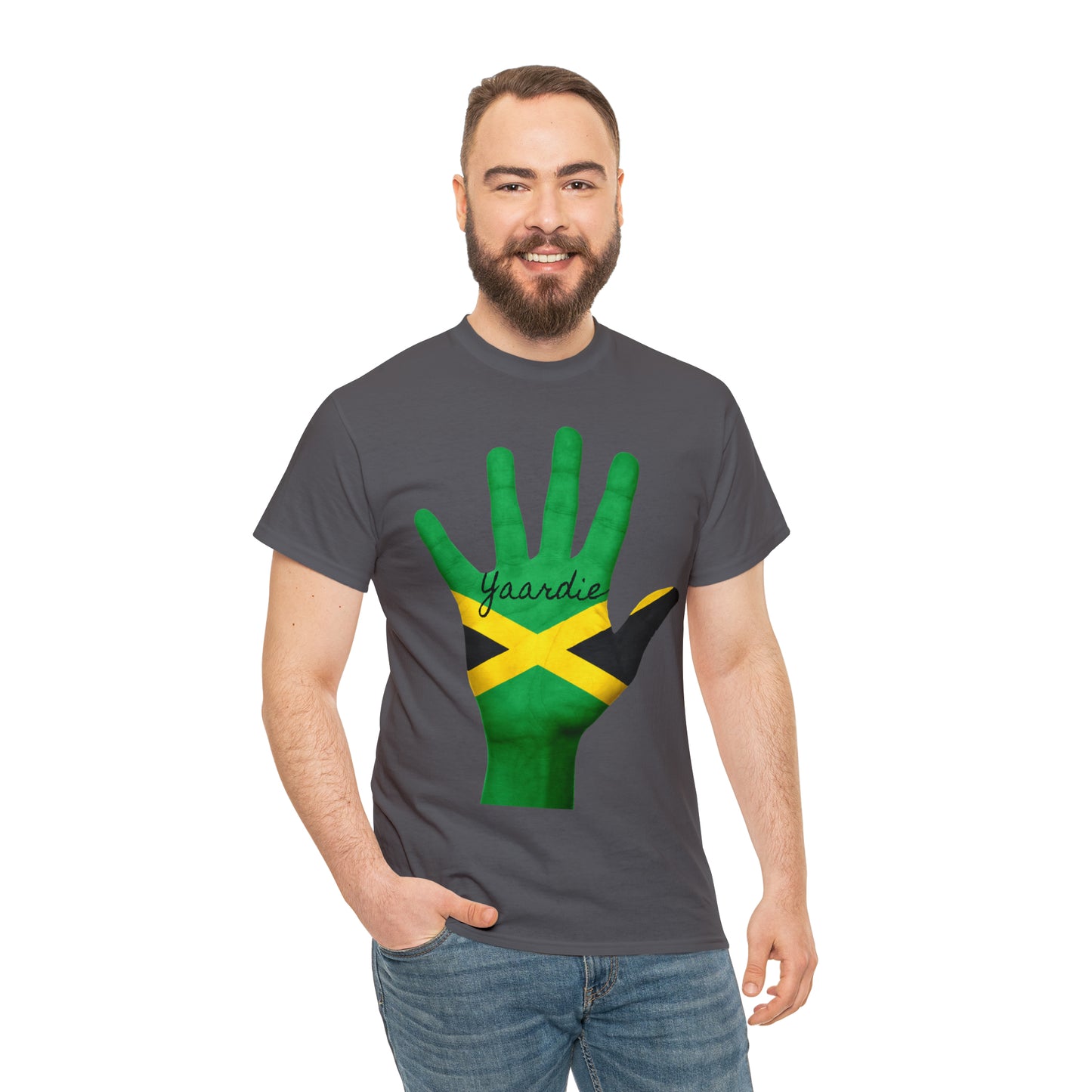 Jamaican Flag Unisex Heavy Cotton Tee