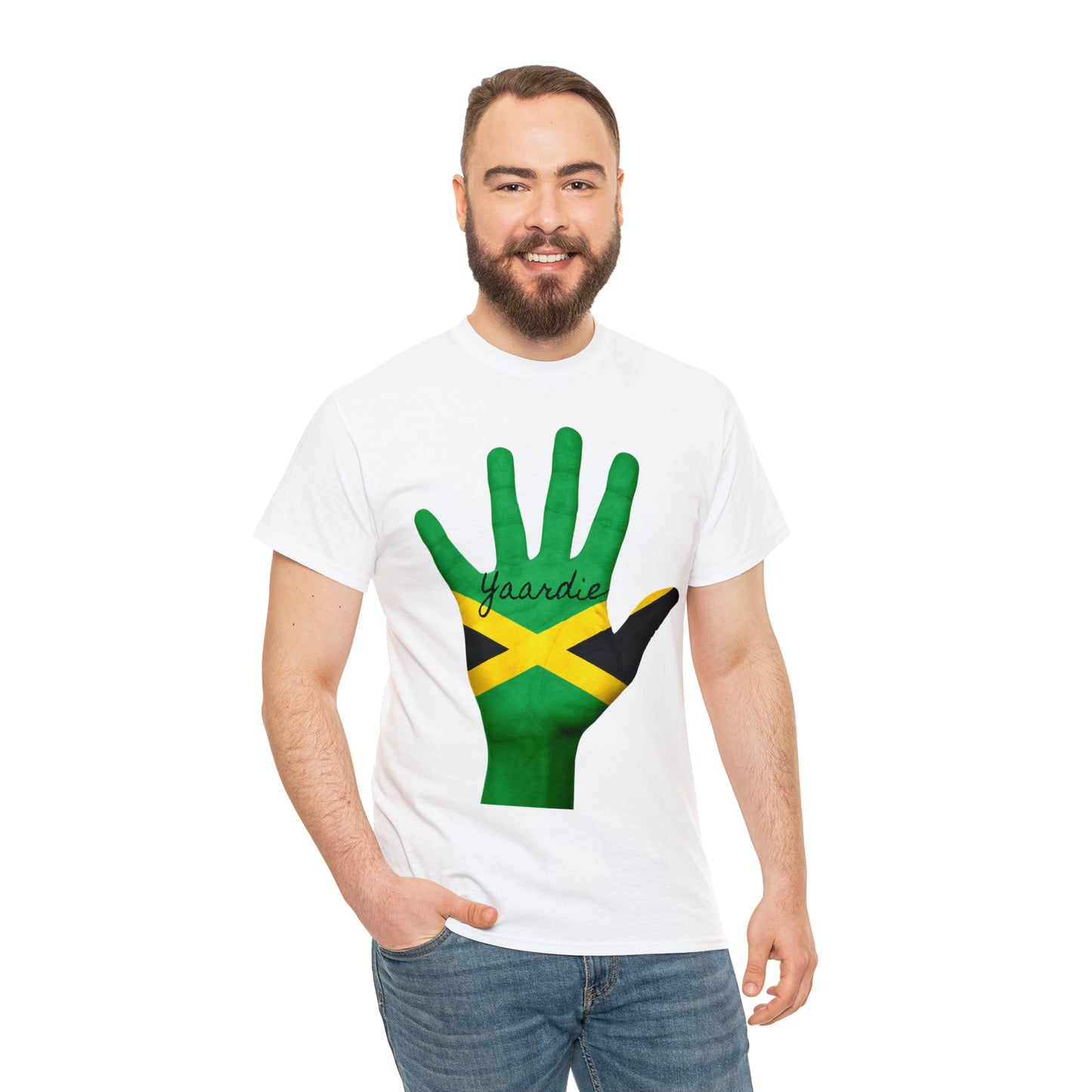 Jamaican Flag Unisex Heavy Cotton Tee