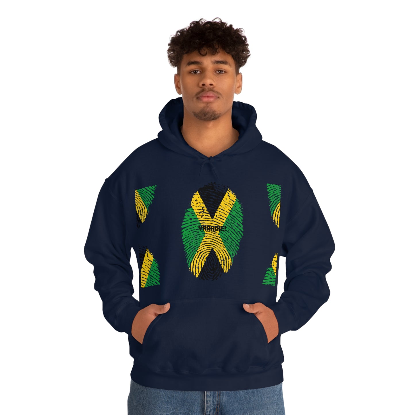 Jamaican color design Unisex Heavy Blend Hooded Sweatshirt