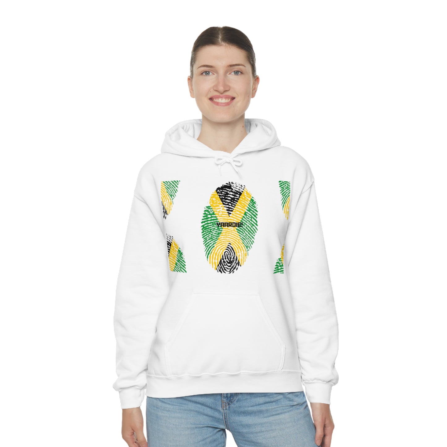 Jamaican color design Unisex Heavy Blend Hooded Sweatshirt