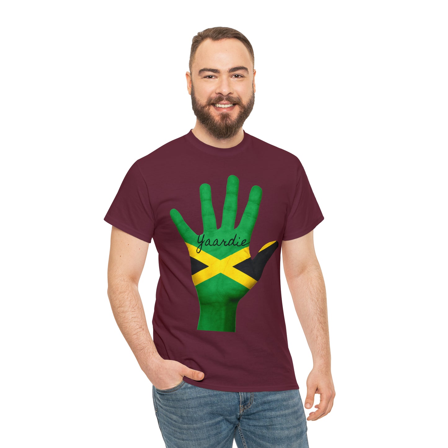 Jamaican Flag Unisex Heavy Cotton Tee