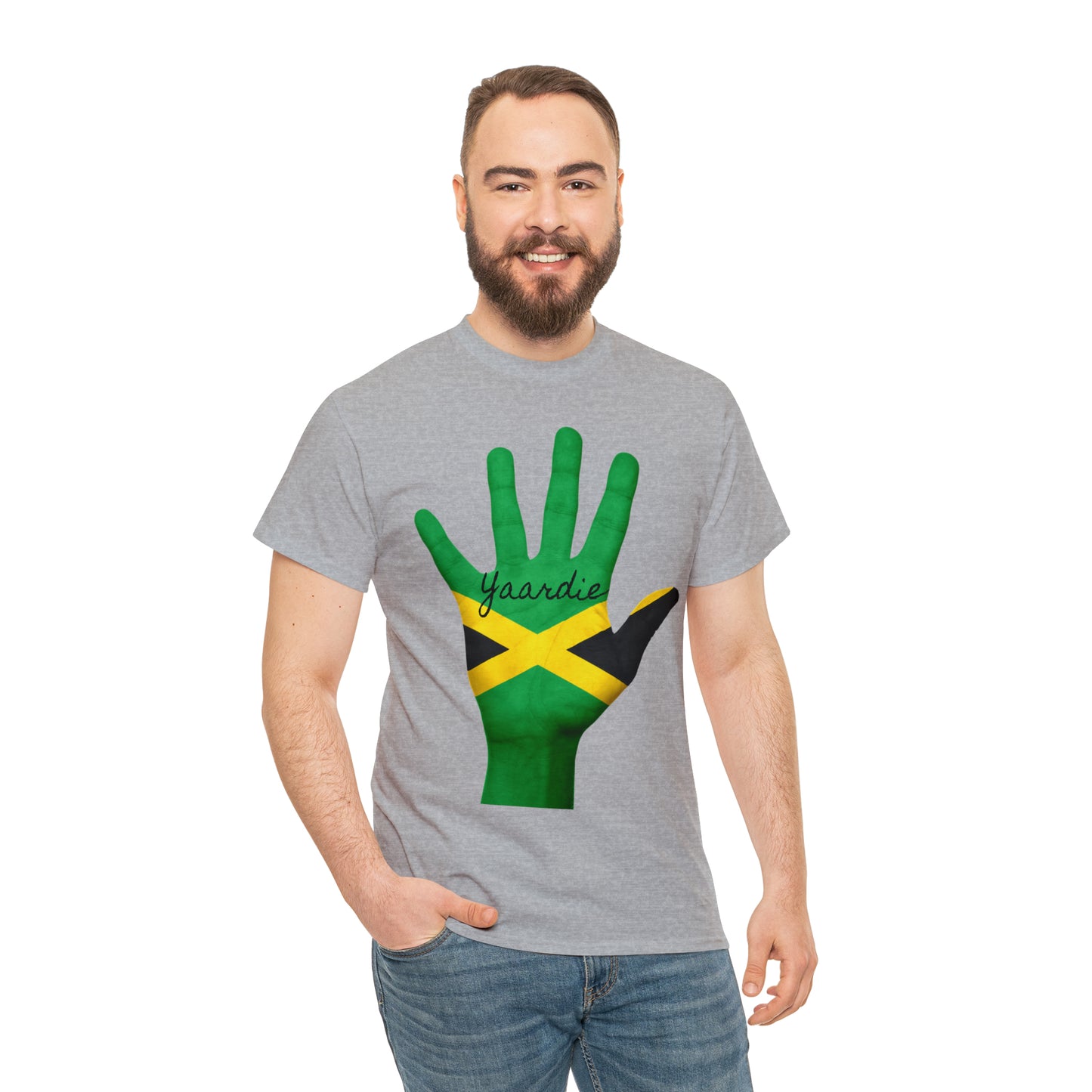 Jamaican Flag Unisex Heavy Cotton Tee