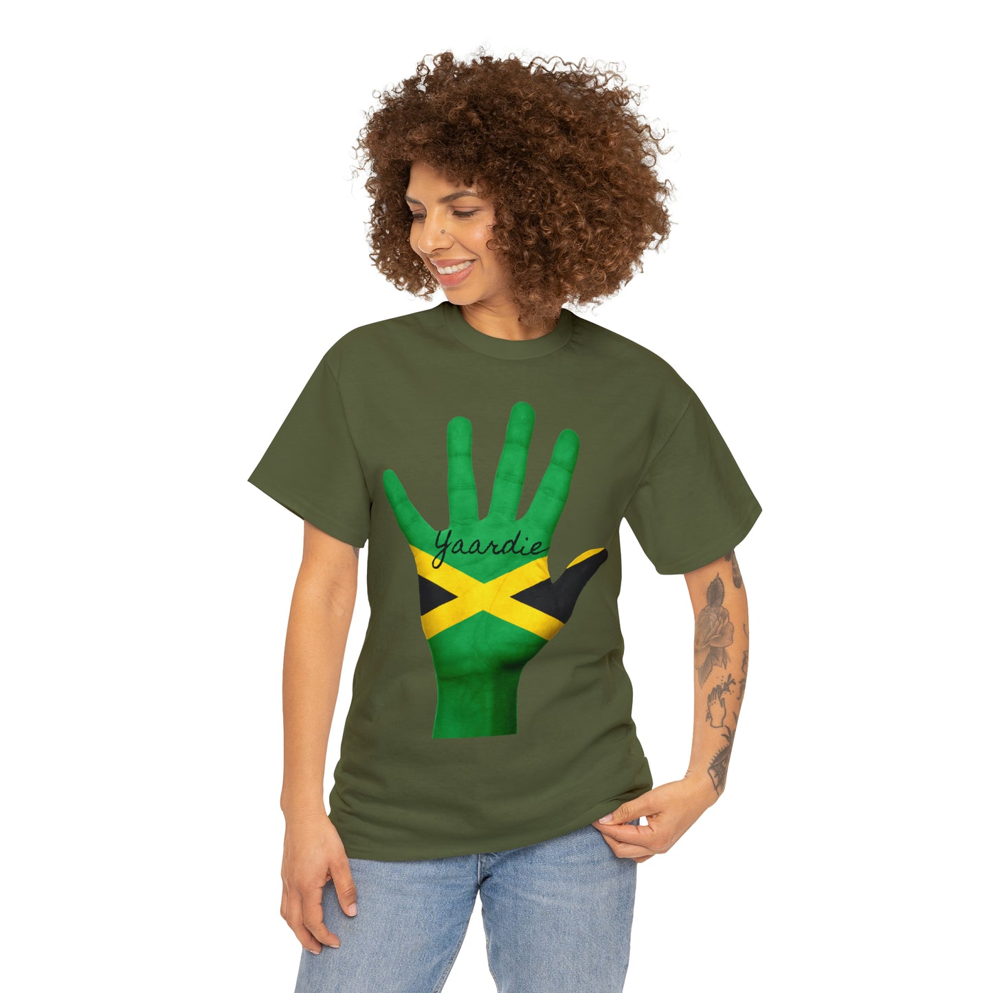 Jamaican Flag Unisex Heavy Cotton Tee