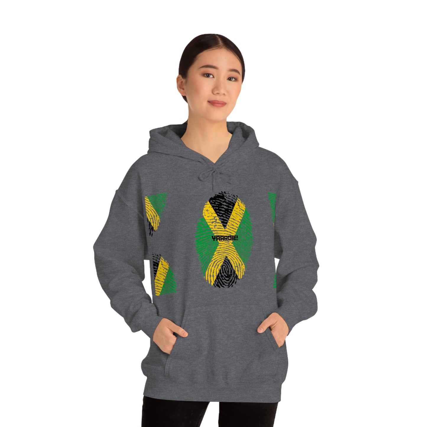 Jamaican color design Unisex Heavy Blend Hooded Sweatshirt