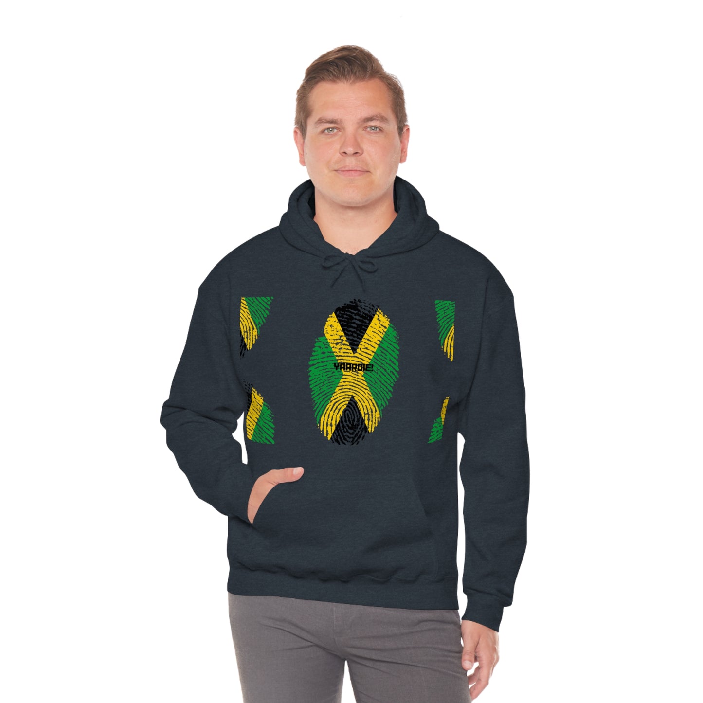 Jamaican color design Unisex Heavy Blend Hooded Sweatshirt