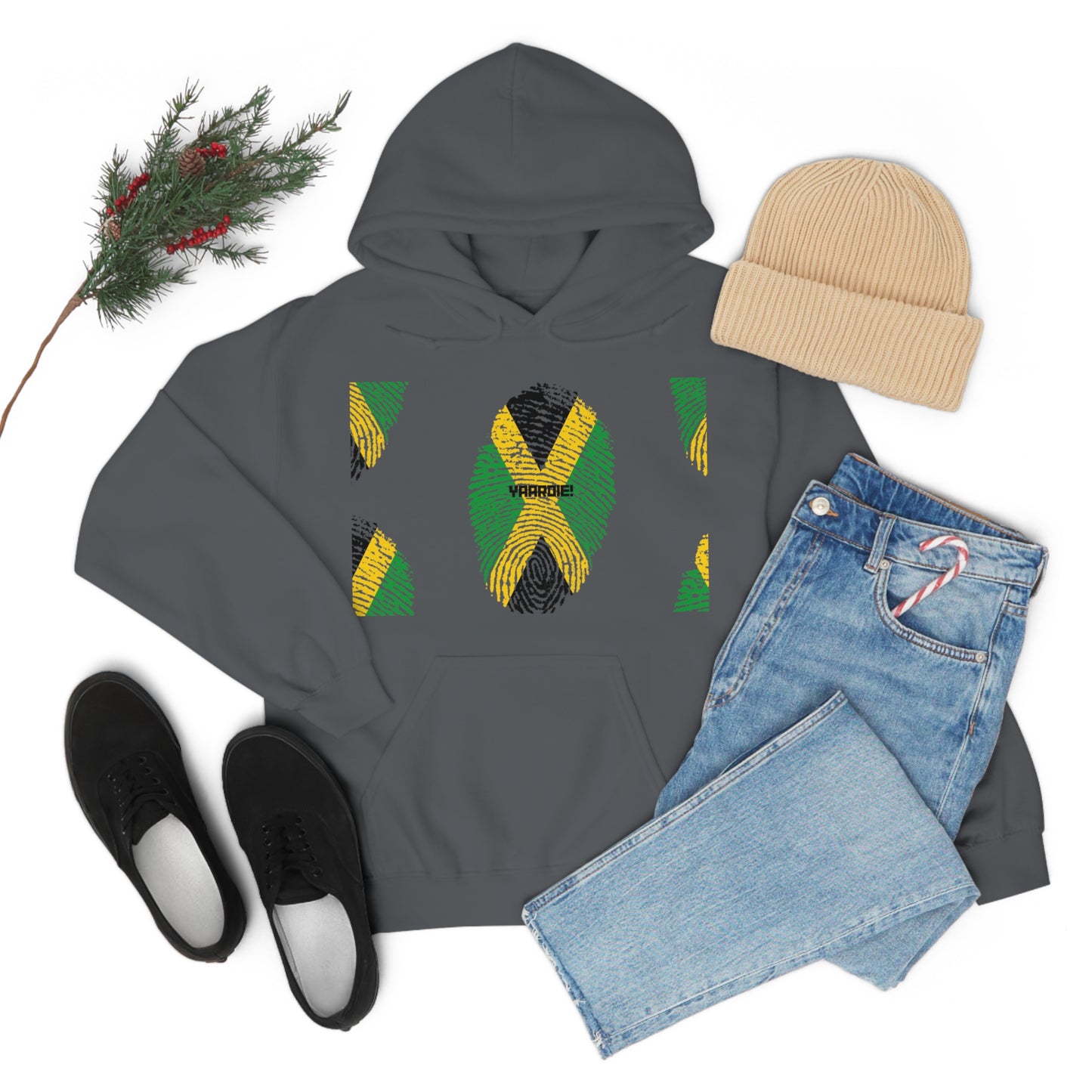 Jamaican color design Unisex Heavy Blend Hooded Sweatshirt