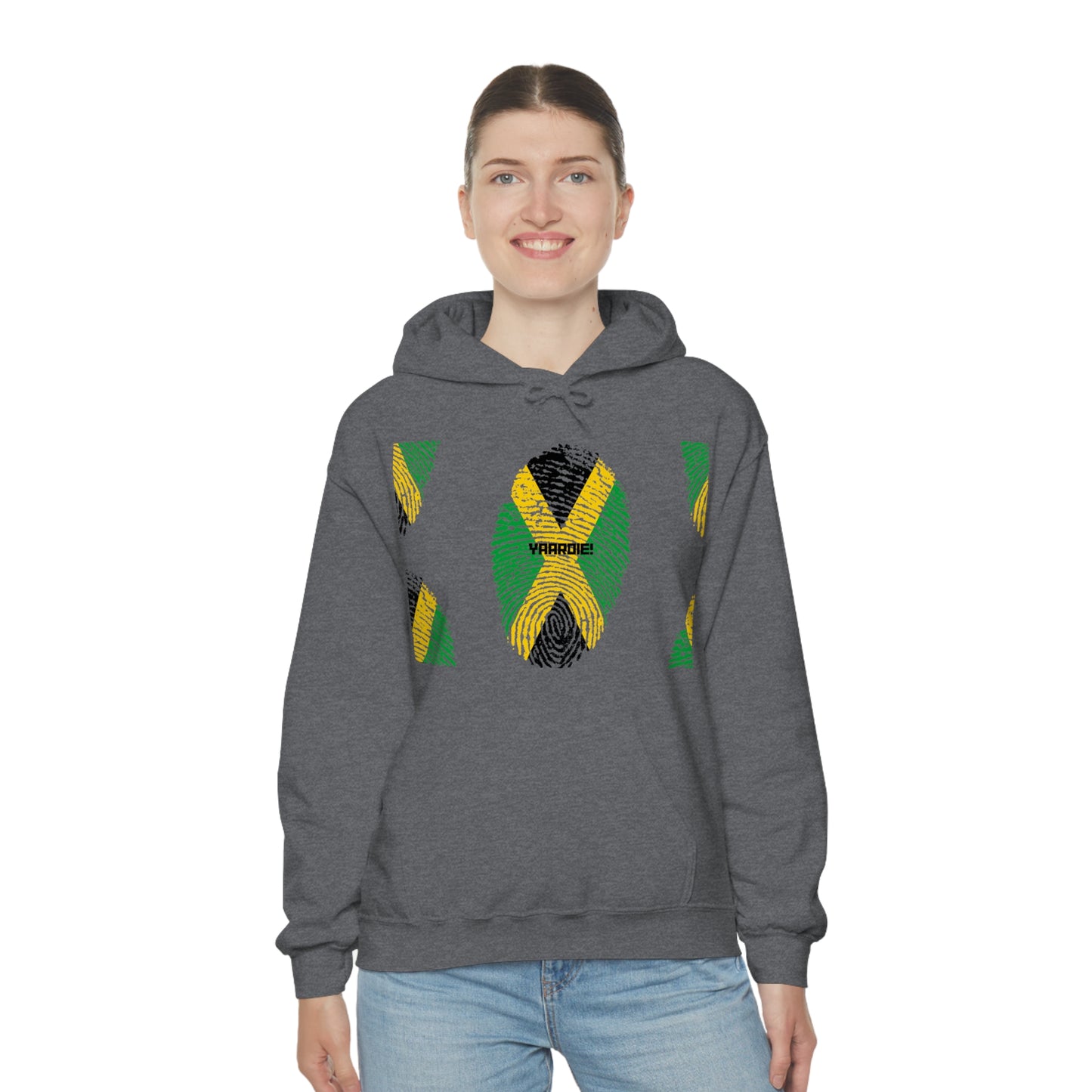 Jamaican color design Unisex Heavy Blend Hooded Sweatshirt