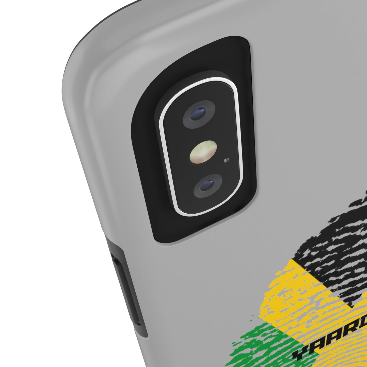 Jamaican flag fingerprint design Tough Phone Cases