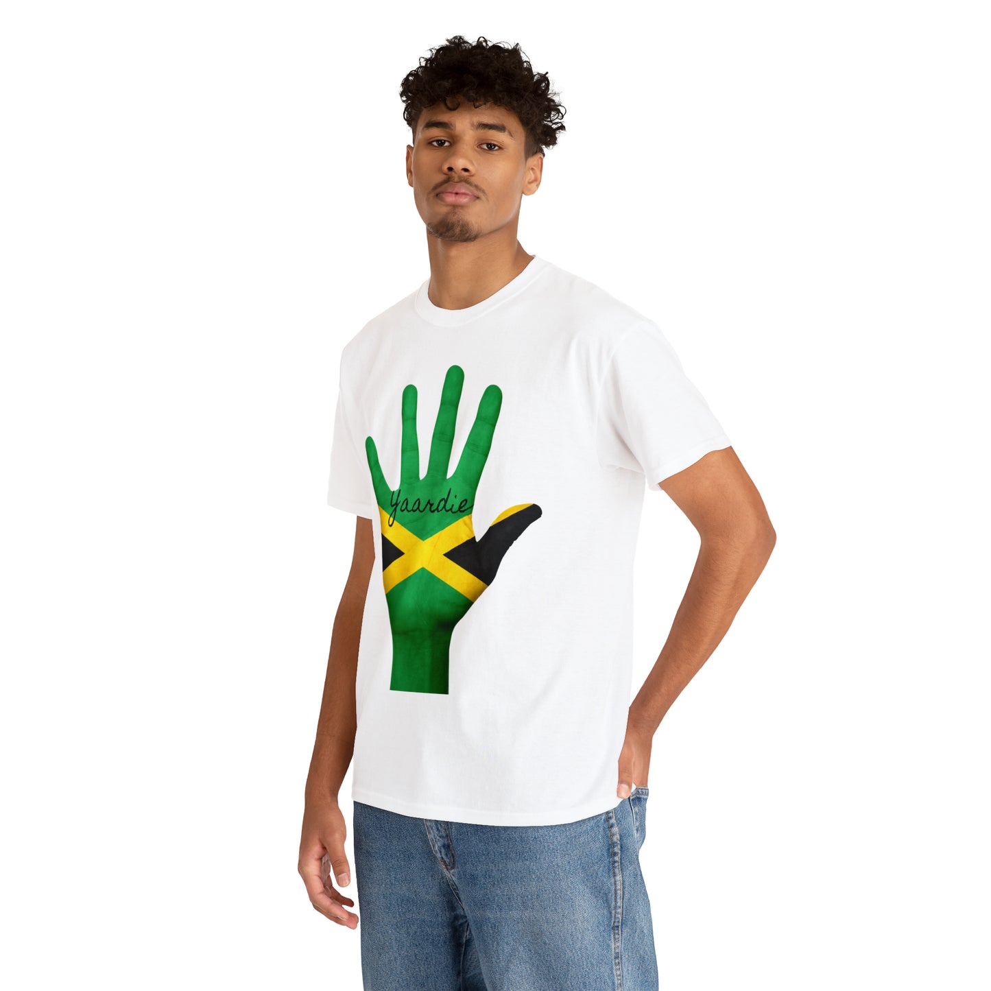 Jamaican Flag Unisex Heavy Cotton Tee