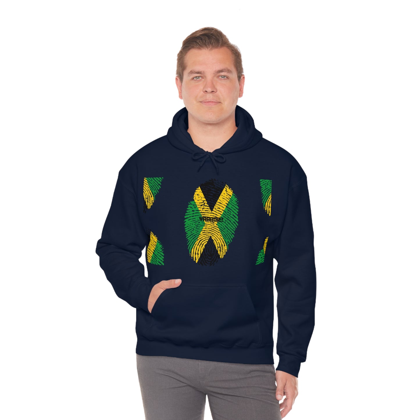 Jamaican color design Unisex Heavy Blend Hooded Sweatshirt