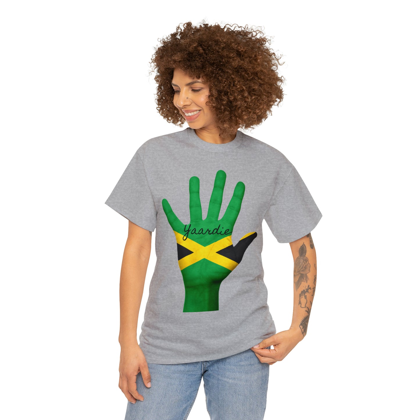 Jamaican Flag Unisex Heavy Cotton Tee