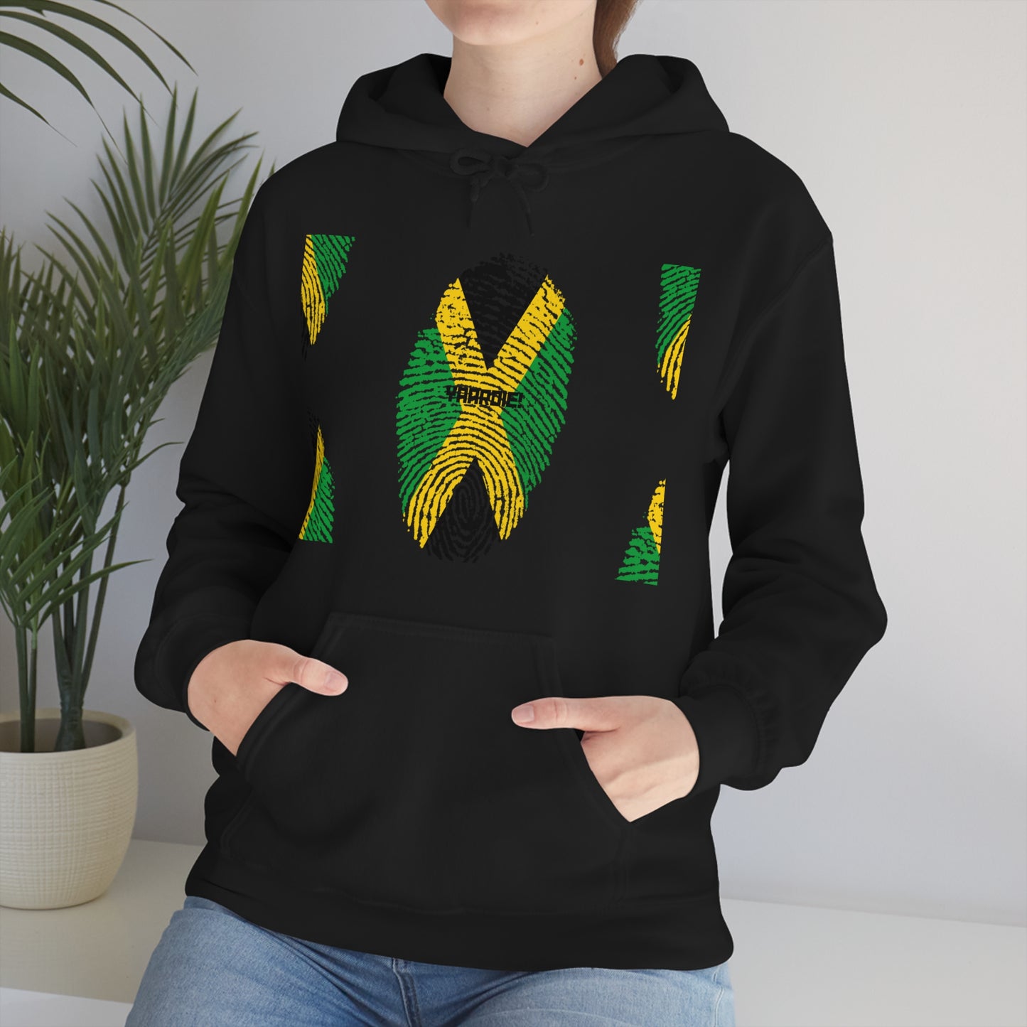 Jamaican color design Unisex Heavy Blend Hooded Sweatshirt