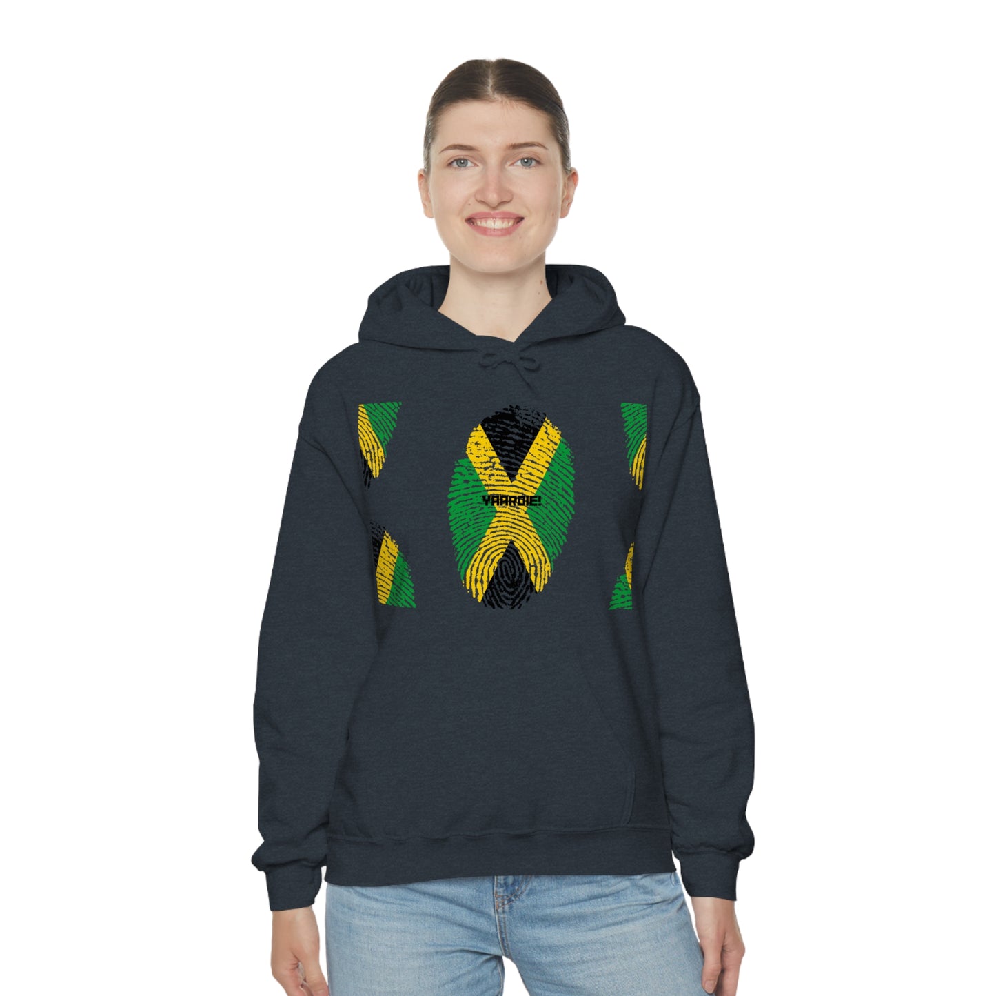 Jamaican color design Unisex Heavy Blend Hooded Sweatshirt