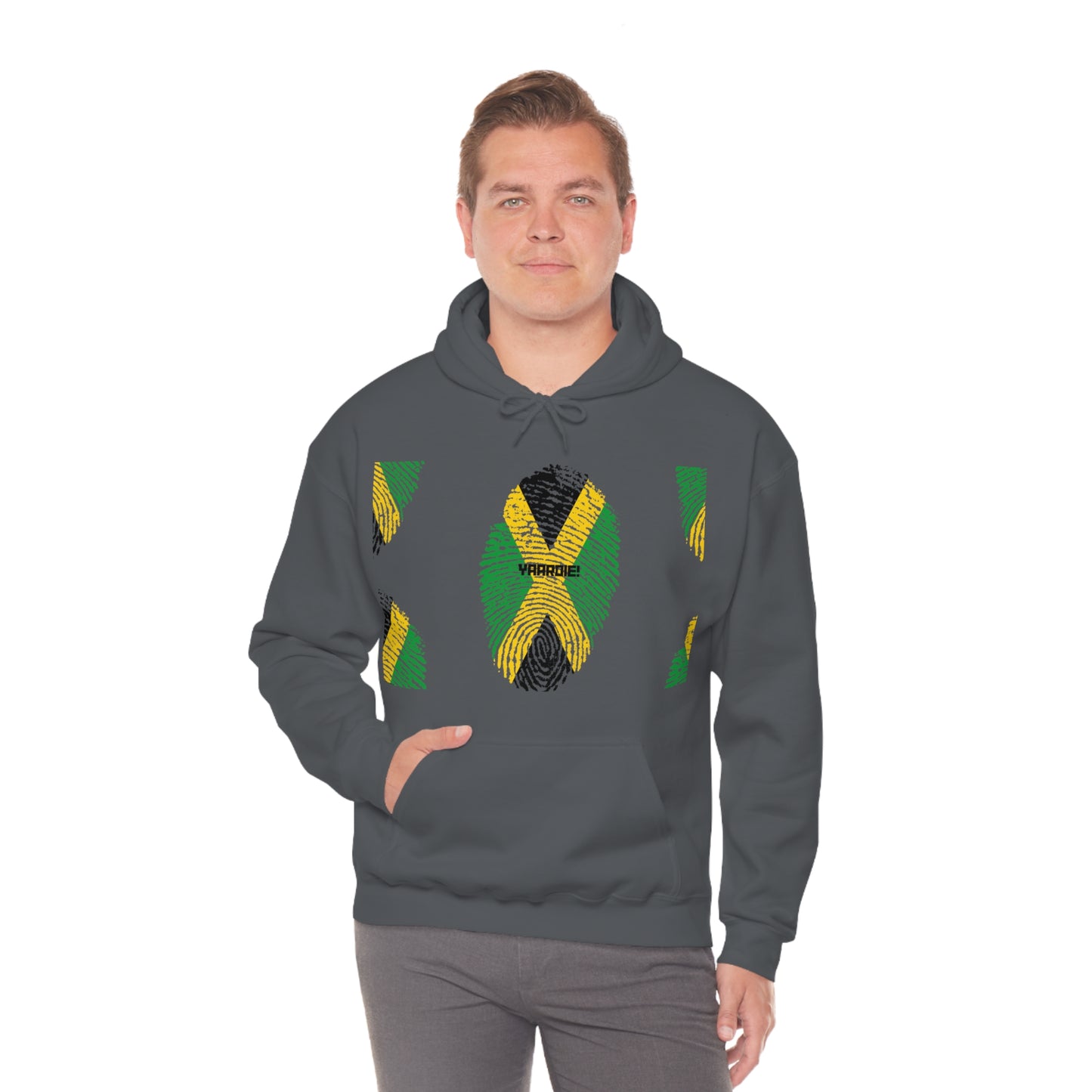 Jamaican color design Unisex Heavy Blend Hooded Sweatshirt