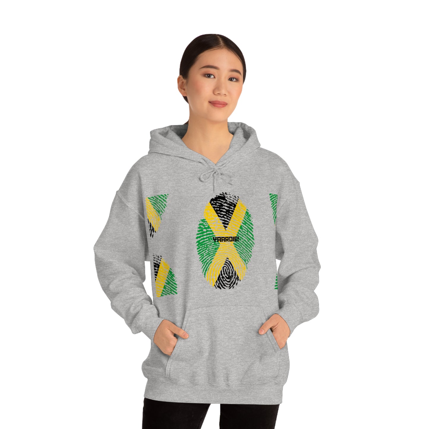 Jamaican color design Unisex Heavy Blend Hooded Sweatshirt