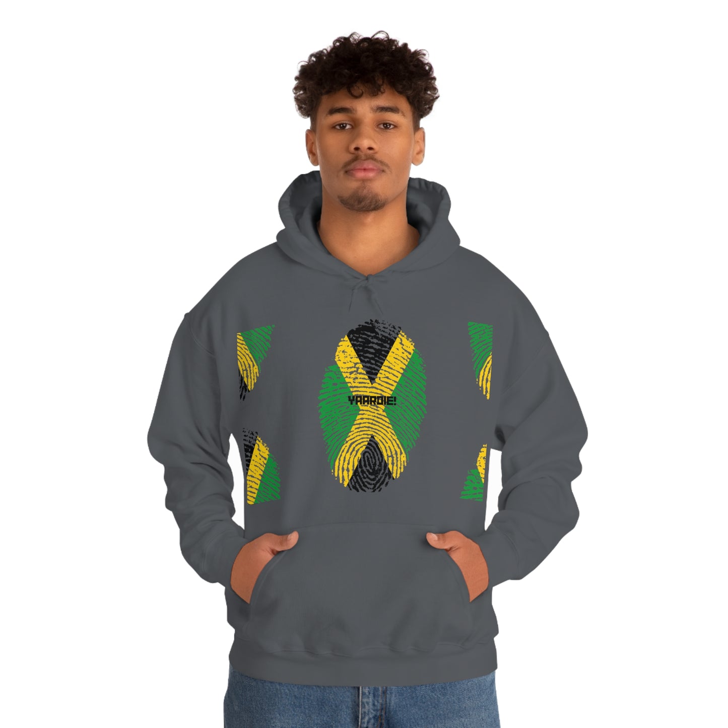 Jamaican color design Unisex Heavy Blend Hooded Sweatshirt